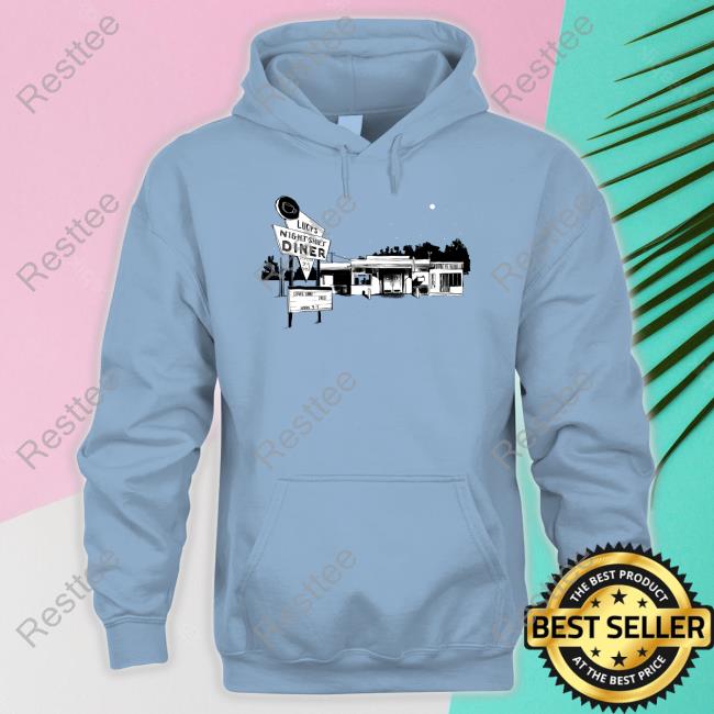 Lucy Dacus Merch Lucy's Night Shift Diner Hoodie - Resttee