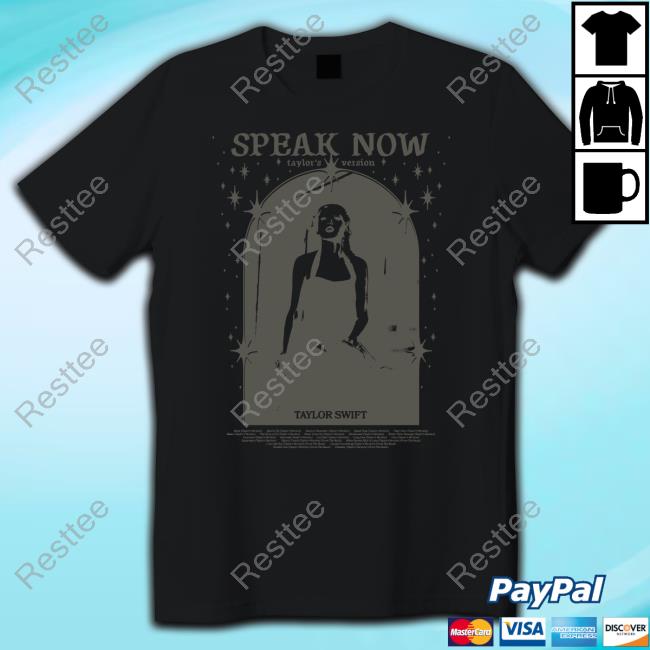 Taylor Swift Speak Now Taylor's Version Tracklist Taupe Shirts 