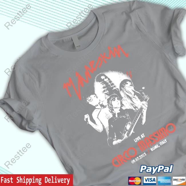 Official Maneskin Band Tour Circo Massimo 2022 graphic tees Official Maneskin Band Tour Circo Massimo 2022 graphic tees