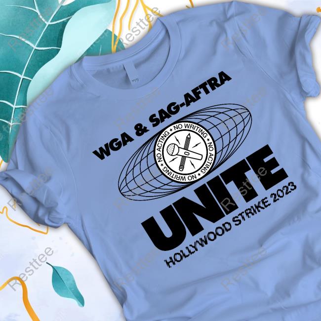 Official Transfigure Print Co Wga & Sag-Aftra Unite Hollywood Strike 2023 T-Shirt Official Transfigure Print Co Wga & Sag-Aftra Unite Hollywood Strike 2023 T-Shirt