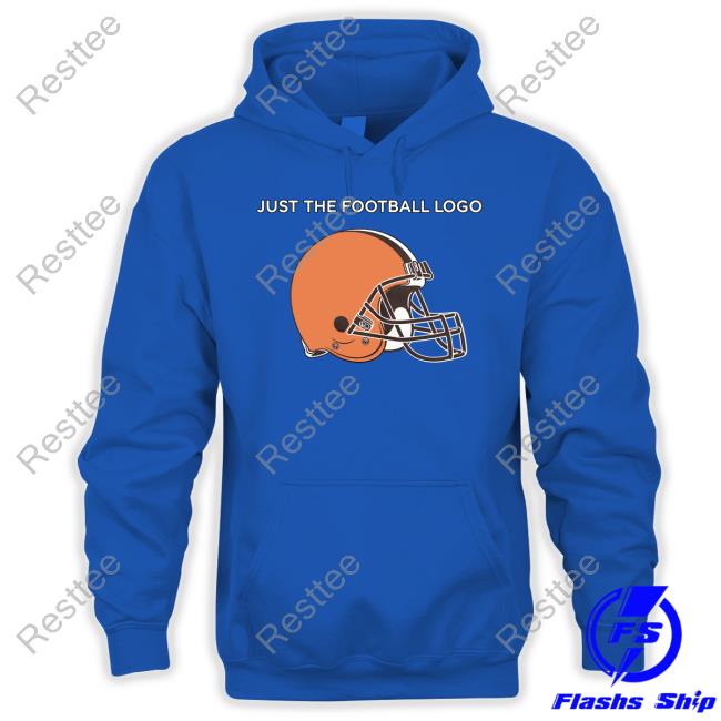 Official Cleveland Browns Just The Football Logo Hoodie - Long