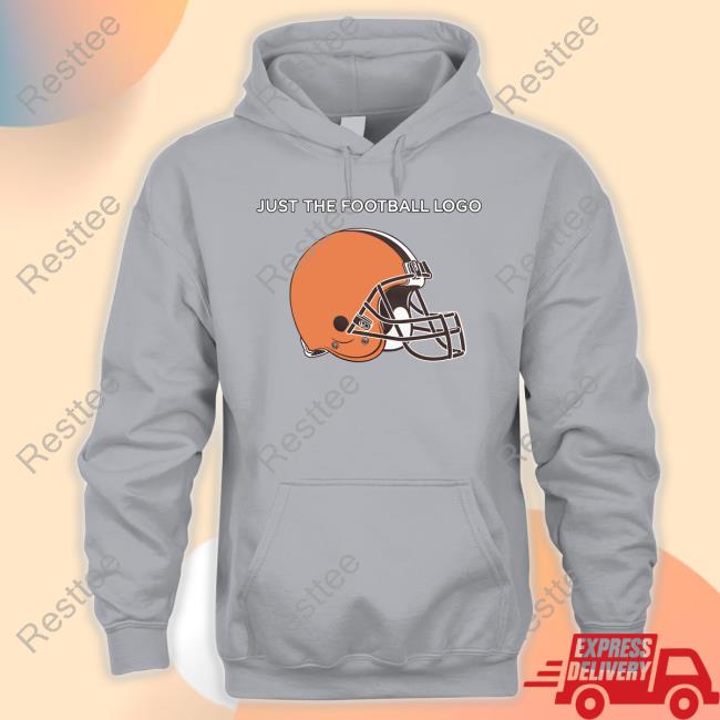 Homage Shop Cleveland Browns Just The Football Logo Long Sleeve