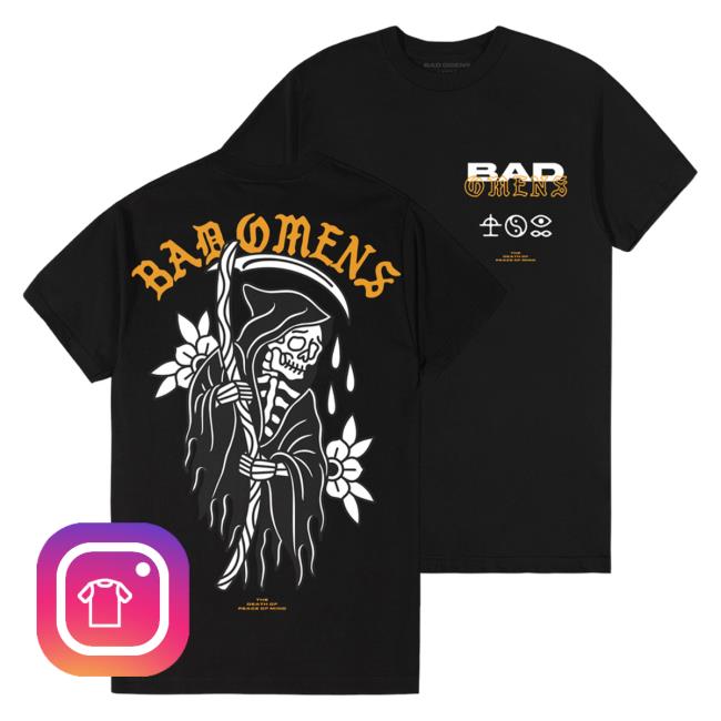 Bad Omens The Death Of Peace Of Mind Gold Reaper Hoodie - Resttee