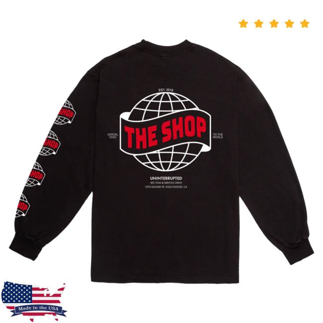 Official Maverick Carter Uninterrupted Clothing Store Shop The Shop: S5e7 Headquarters Long Sleeve Shirts Black Mavcarter Official Maverick Carter Uninterrupted Clothing Store Shop The Shop: S5e7 Headquarters Long Sleeve Shirts Black Mavcarter