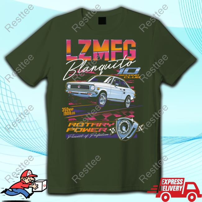 Official Lzmfg Merch Blanquito Rotary Power Pursuit Of Perfection Tee Official Lzmfg Merch Blanquito Rotary Power Pursuit Of Perfection Tee