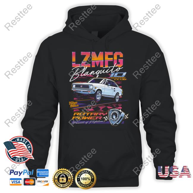 Official Lzmfg Merch Blanquito Rotary Power Pursuit Of Perfection Tee Official Lzmfg Merch Blanquito Rotary Power Pursuit Of Perfection Tee