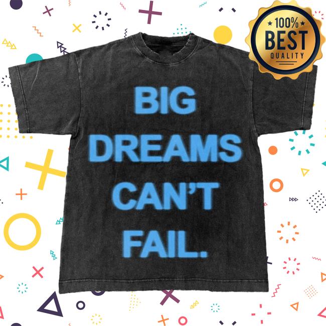 Official Do Not Disturb Clothing Store Shop Dnd By Ferris Big Dream Can’T Fail – Blurry Text Tee Black