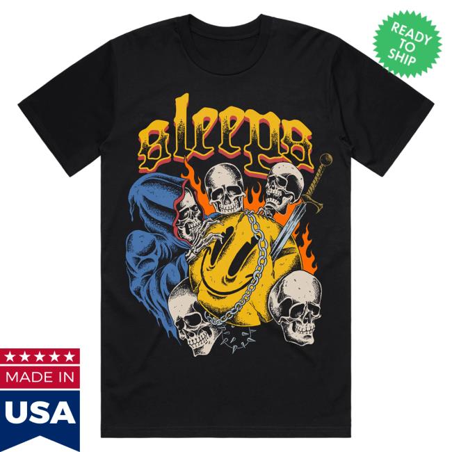 Official While She Sleeps Merch Bar Smile T Shirt Black Merch Bar Official While She Sleeps Merch Bar Smile T Shirt Black Merch Bar