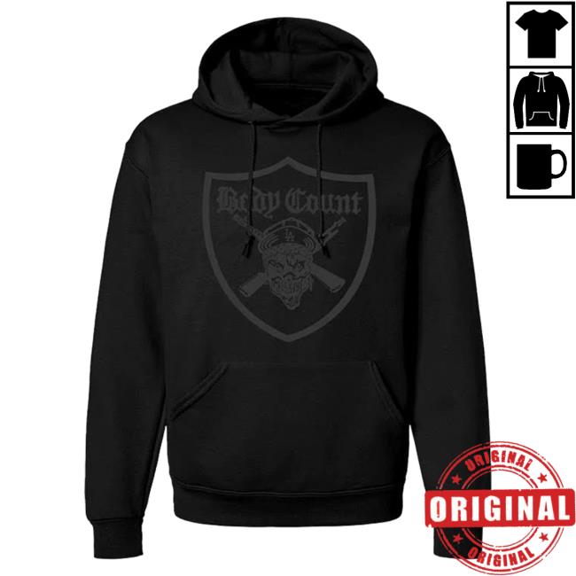 Body Count Merch Pirate Logo Monochromatic Long Sleeved T Shirt Body Count Merch Pirate Logo Monochromatic Long Sleeved T Shirt