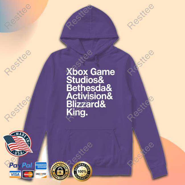 Official Aaron Greenberg Xbox Game Studios & Bethesda & Activision & Blizzard & King T-Shirt Official Aaron Greenberg Xbox Game Studios & Bethesda & Activision & Blizzard & King T-Shirt
