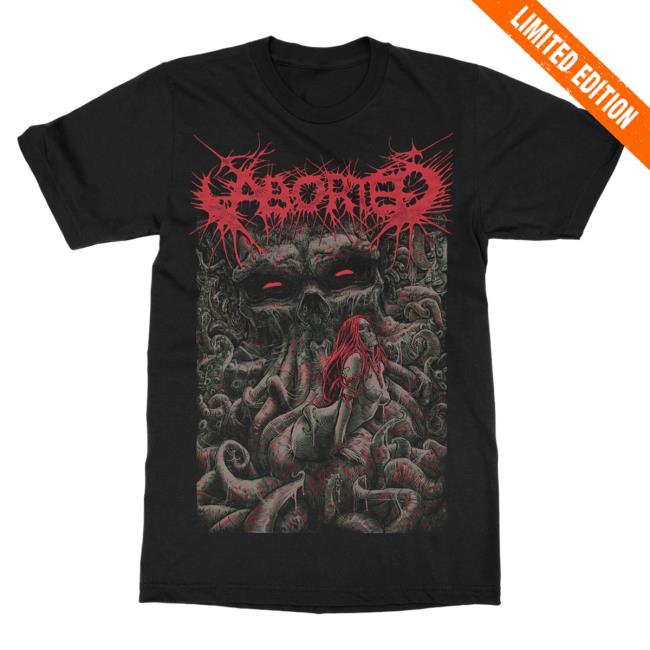 Official Indie Merch Store Shop Aborted "Godmachine V2" Top Shirt IndieMerchStore