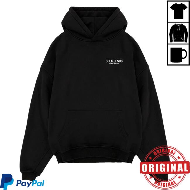 Official Seek Jesus Merch Store Seek Jesus X Heaven Made Pullover Sweatshirt Black Seek Jesus Apparel Clothing SeekJesus Official Seek Jesus Merch Store Seek Jesus X Heaven Made Pullover Sweatshirt Black Seek Jesus Apparel Clothing SeekJesus