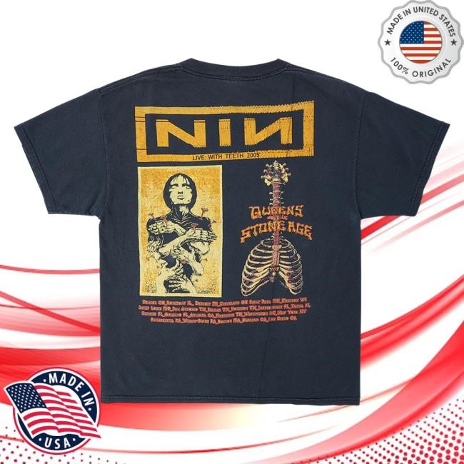 Official Interscope Records Nine Inch Nails Merch Store Nine Inch Nails Vintage Tour Pull Over Hoodie Nin
