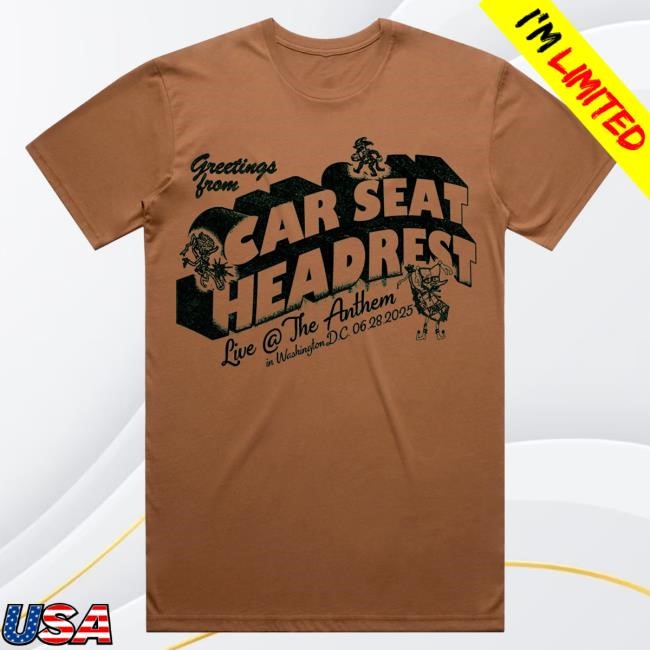 Official Car Seat Headrest Washington DC Specific Tshirt Official Car Seat Headrest Washington DC Specific Tshirt