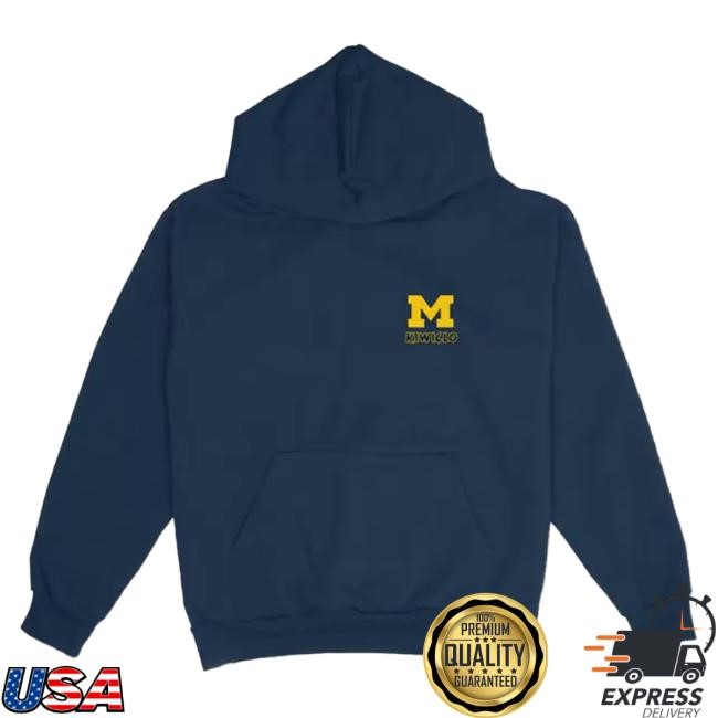 Official Kiwiclo X Bryce Underwood Michigan FootBall Navy Hoody Official Kiwiclo X Bryce Underwood Michigan FootBall Navy Hoody