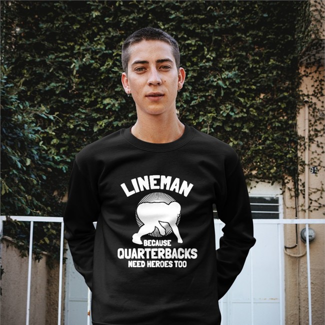 Lineman Because Quarterbacks Need Heroes Too Long Sleeve Shirt Auburn Qb Tj Finley Front Office Sports