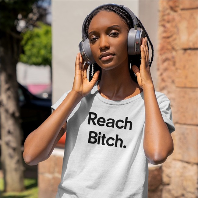 Alley Hopp Reach Bitch Tee Shirt Alley Hopp Reach Bitch V Neck T Shirt