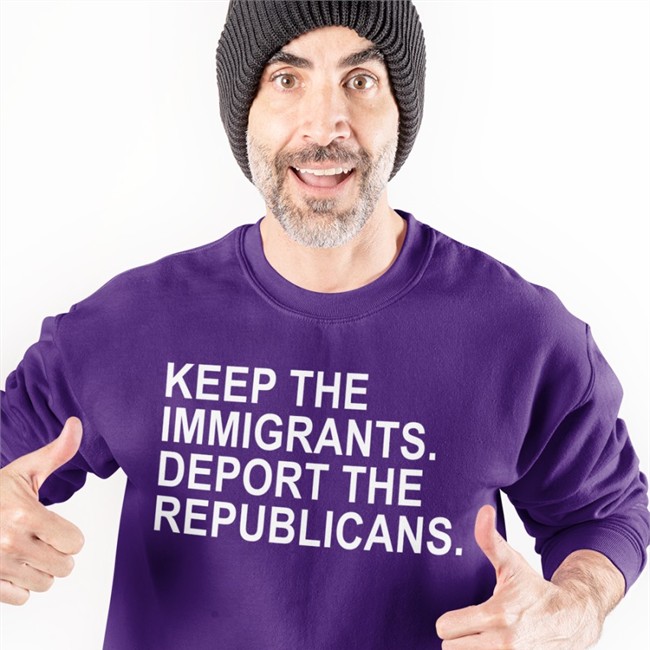 Keep The Immigrants Deport The Republicans Shirt Red
