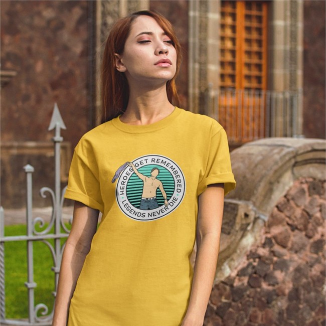 Crypto Country Club Merch Heroes Get Remembered Legends Never Die T Shirt Joel Dahmen
