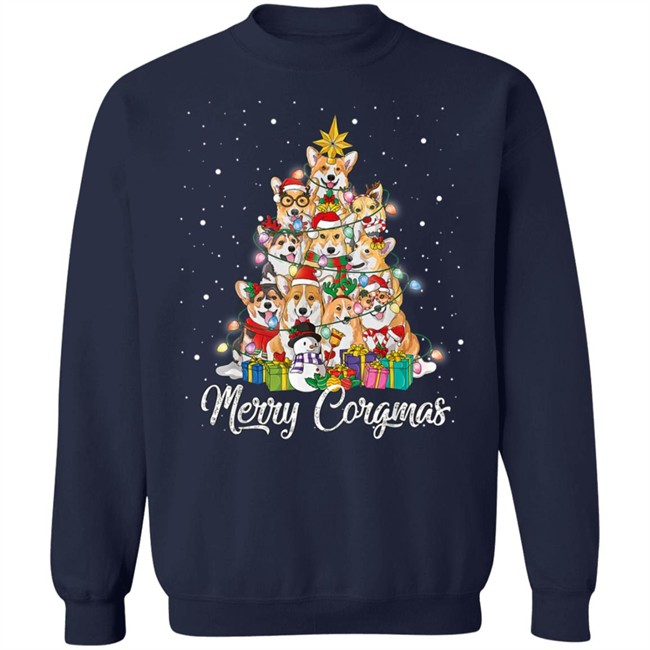 Merry Corgmas Corgi Christmas Tree Fairy Lights Dog Lover Long Sleeve T Shirt Mike Midwestgay Merry Corgmas Corgi Christmas Tree Fairy Lights Dog Lover Long Sleeve T Shirt Mike Midwestgay