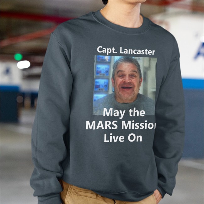 Capt Lancaster May The Mars Mission Live On T Shirt Black