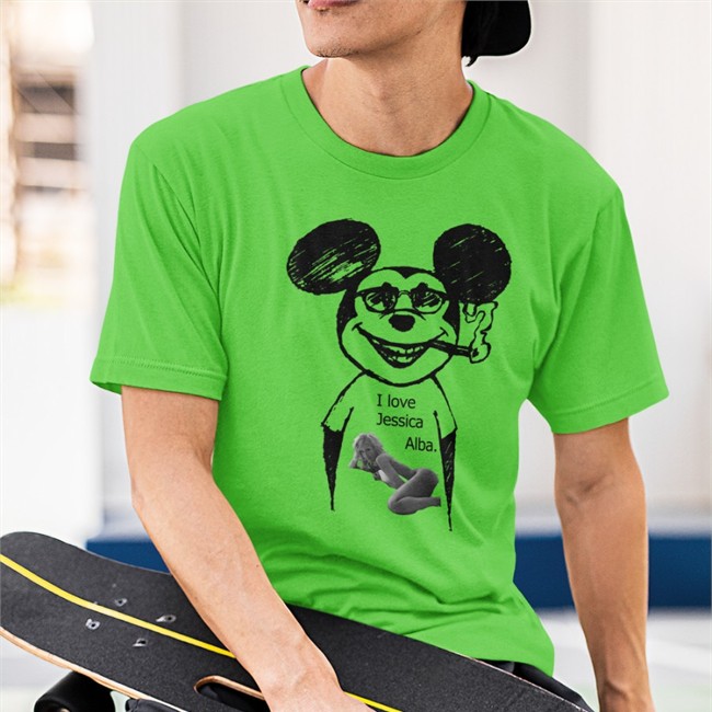 Mickey Mouse I Love Jessica Alba Shirt Shirts That Go Hard Shirts That Go Hard Mickey Mouse I Love Jessica Alba Shirts