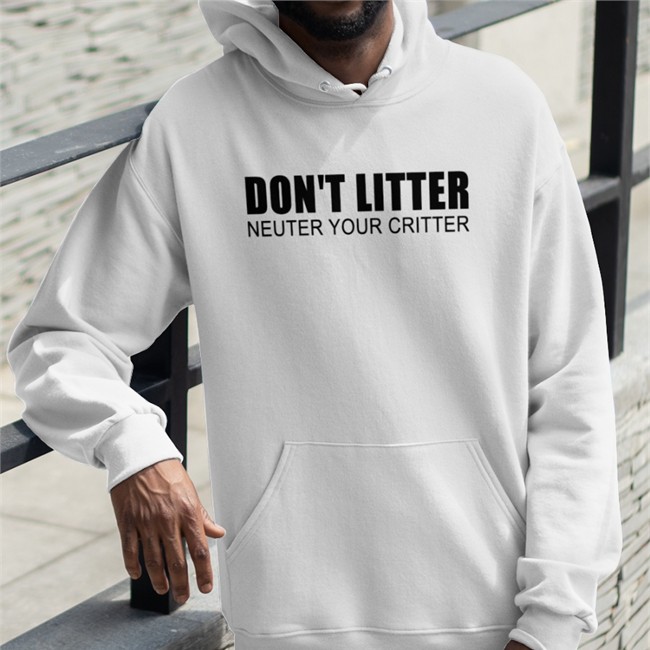 Don't Litter Neuter Your Critter Tee Shirt Adabear Art A PSA