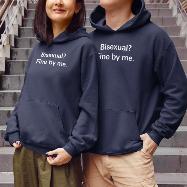 Bisexual Fine By Me Shirt Blue Bisexual Fine By Me Tee