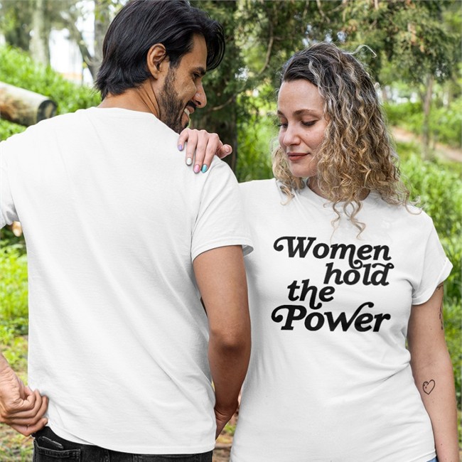 Women Hold The Power T Shirt White Auntbunny Women Hold The Power T Shirt Tom Bonier