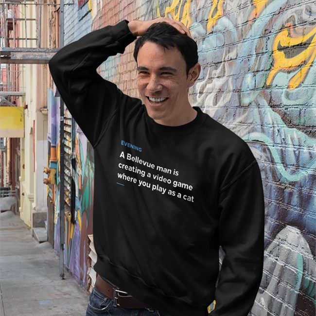 Matt T. Wood Evening A Bellevue Man Is Creating A Video Game Where You Play As A Cat T-Shirt