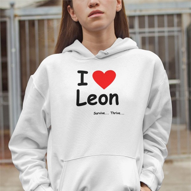I Love Leon Survive Thrive Hooded Sweatshirt Leon The Lobster Merch