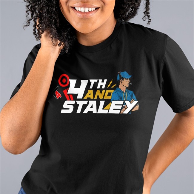 Lafb Network Merch 4Th And Staley Jersey T Shirt Jen Mills