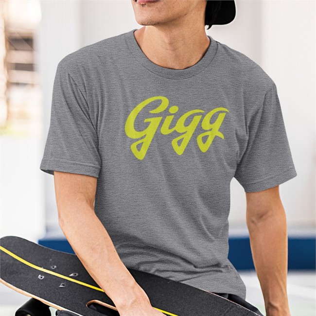 Gigg Tee Shirt Scott Warner Gigg Shirt Blue