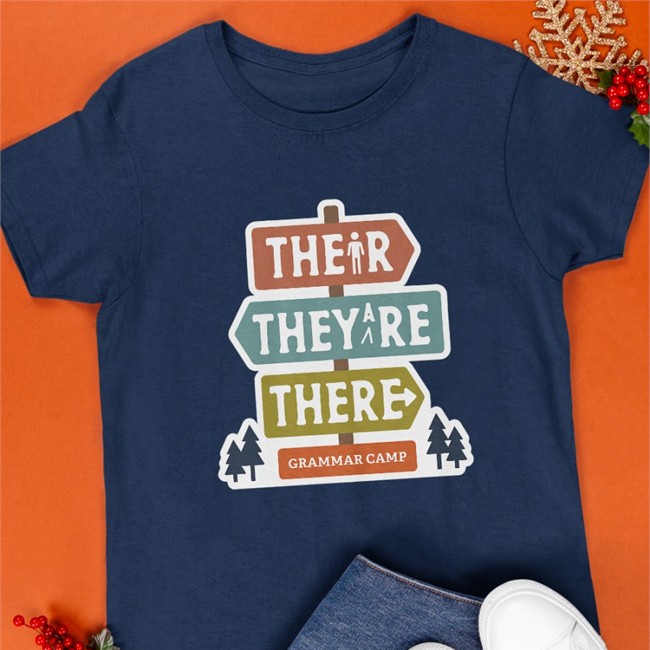 Their They're There T Shirt Grammar Camp Their They're There Grammar Camp Hoodie Nerdy Tees