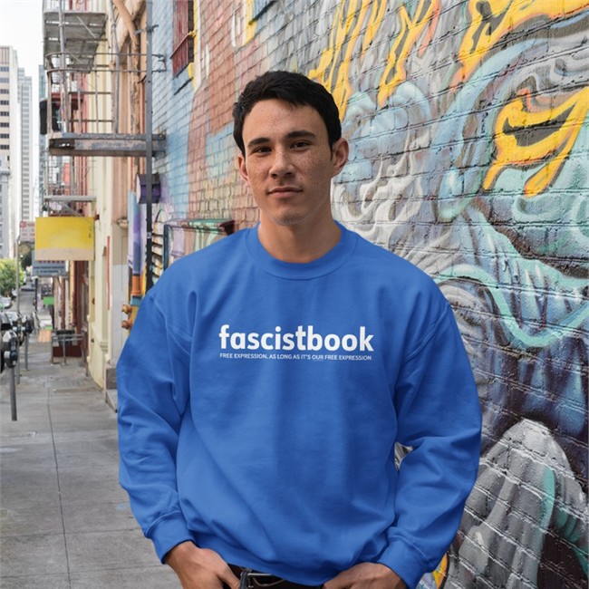 Five Times August Merch Fascistbook Sweatshirt Free Expression As Long As It's Our Free Expression