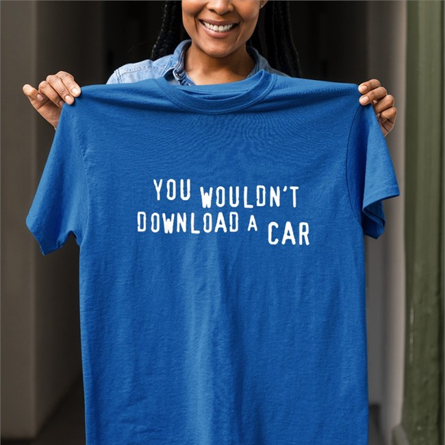 You Wouldn't Download A Car Tee Black Trey The Explainer