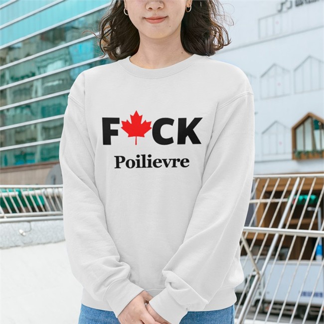Resistance R Us Fuck Poilievre Hooded Sweatshirt Canadian Maple Leaves