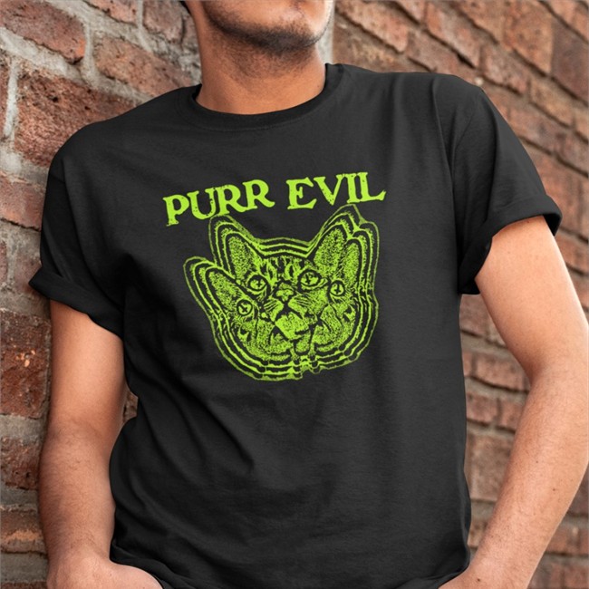 Purr Evil Sweatshirt Everpress Purr Evil Hoodie