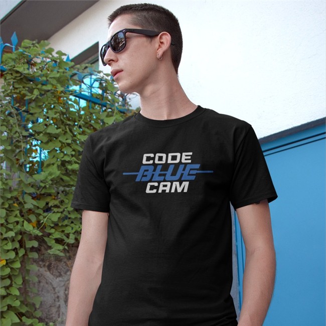 Code Blue Cam Merch Code Blue Cam Line T Shirt Black