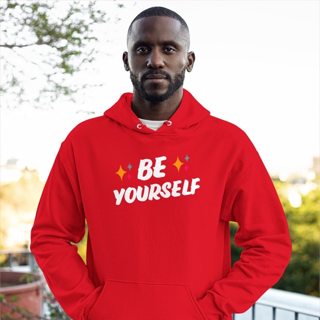 The Onion Be Yourself Hoodie Child Not Quite Confident Enough To Pull Off Be Yourself