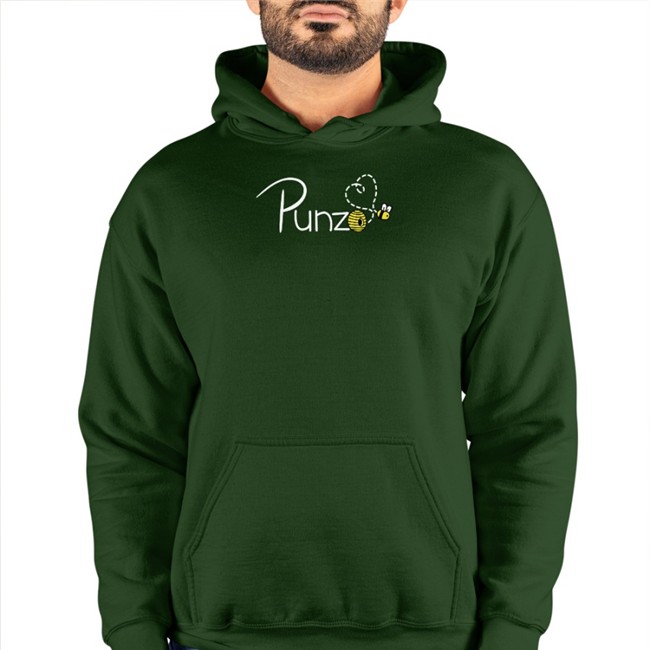 Punzo Bee Pullover Hooded Sweatshirt Shirts Punz Store Punz Store Punzo Bee Pullover Hooded Sweatshirt T-Shirts