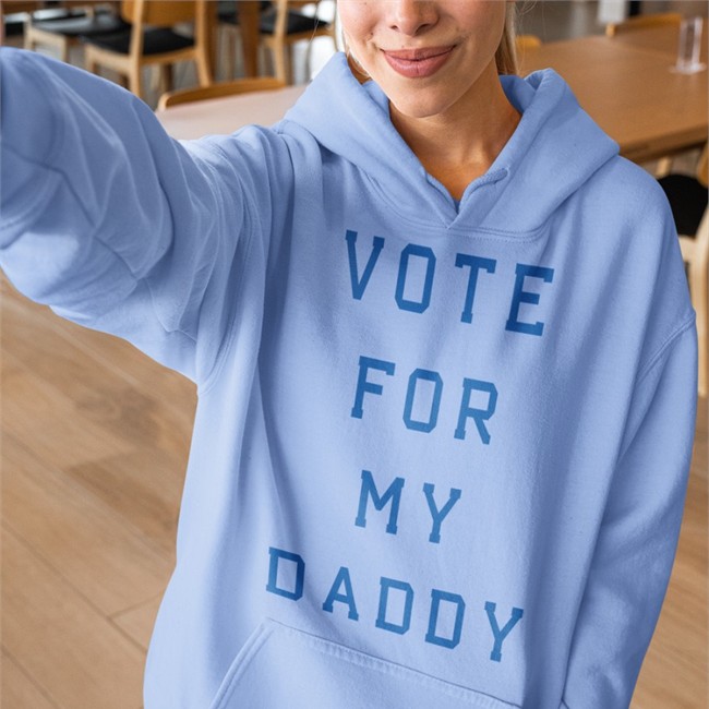 White Daniel Goldman Vote For My Daddy Shirt