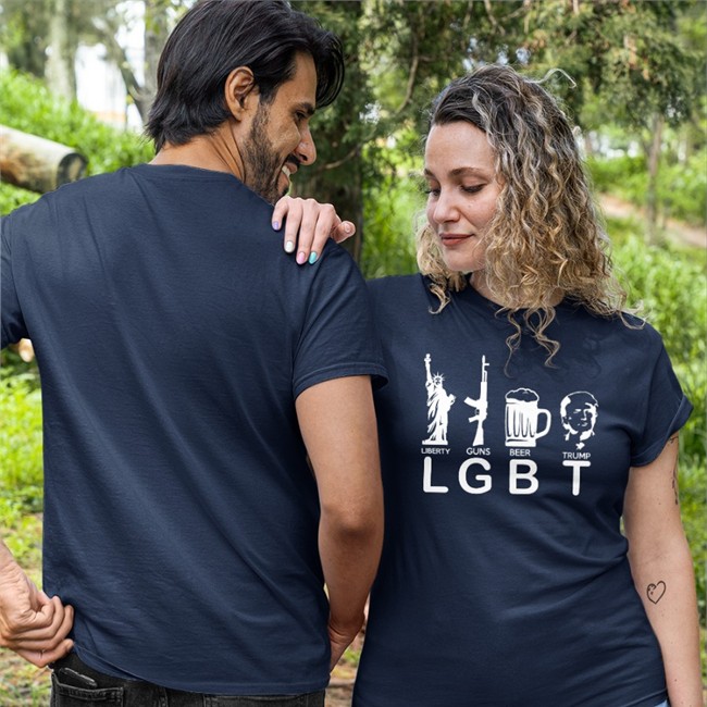Lgbt Liberty Guns Beer Trump Tee