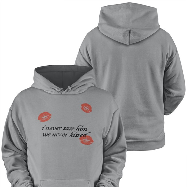Sabrina Carpenter Merch I Never Saw Him We Never Kissed Long Sleeve T Shirt
