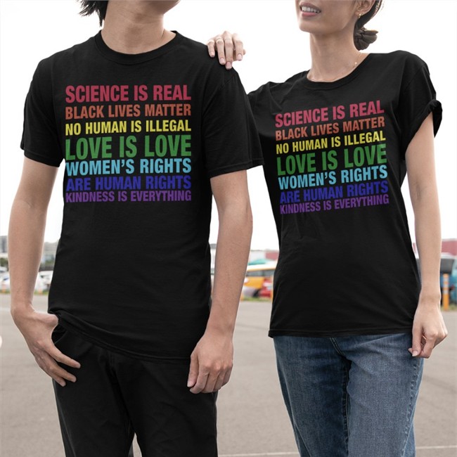 Tom Hanks Science Is Real Black Lives Matter No Human Is Illegal Love Shirt 2022 The Astute Galoot