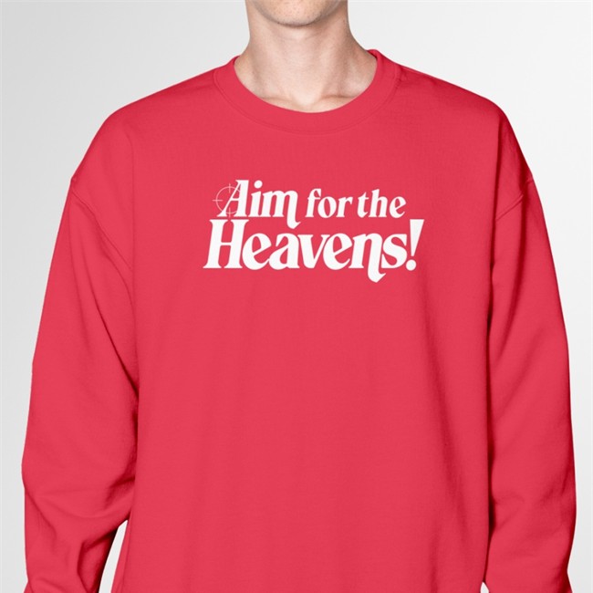 Neon White Merch By Ben Esposito Aim For The Heavens T Shirt