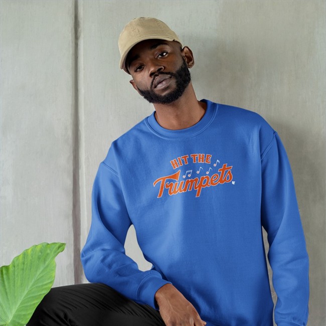 Breakingt Merch Hit The Trumpets Sweatshirt Blue