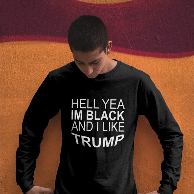 Zeekarkham Hell Yeah I’M Black And I Like Trump Sweatshirt Zeek “Conservative Gangsta” Arkham