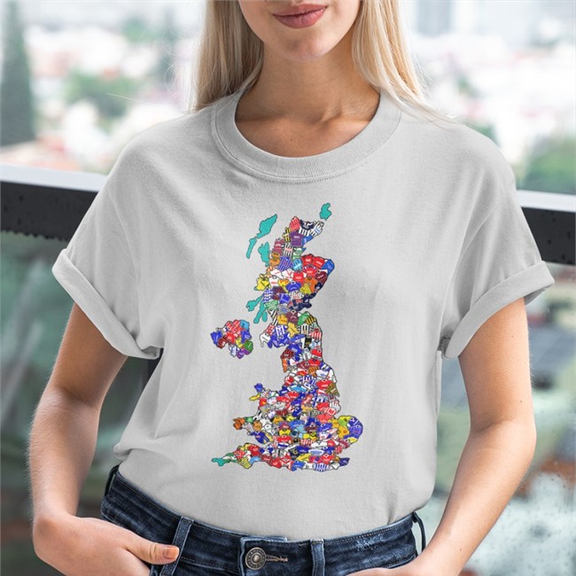 Football Devotion Merch 90'S Uk Shirts Map Hooded Sweatshirt 90'S Football 90'S Uk Shirts Map T Shirt