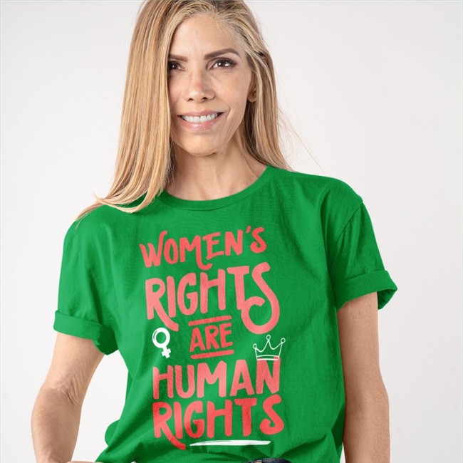 Feminist Women's Rights Are Human Rights Hoodie Aunt Crabby Calls Bullshit